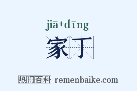 家丁是什么意思的图片